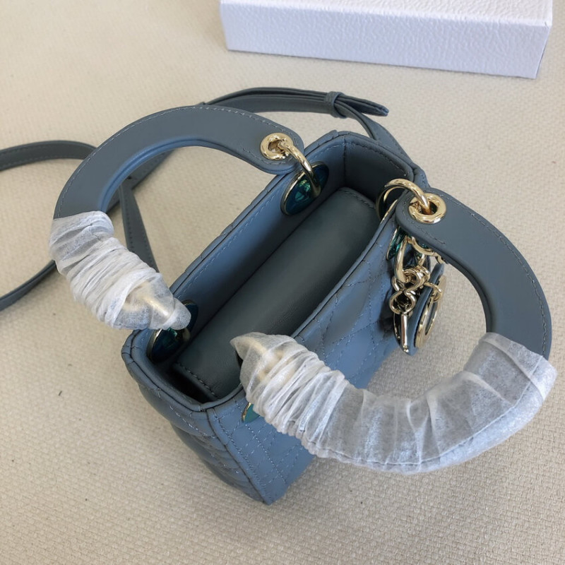 Replica Christian Dior Micro Lady Dior Bag Cannage Lambskin S0856