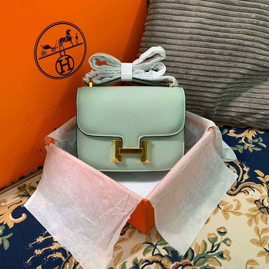 Replica Hermes Aaa-Constance Handbag 24Cm 19Cm Black/White/Pink