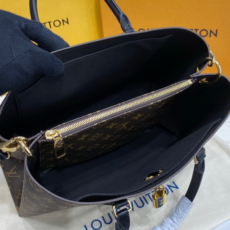 Replica Louis Vuitton Monogram Canvas Flower Tote M43550 Black