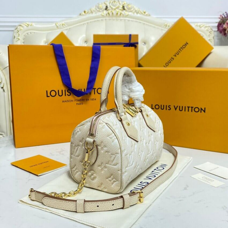 Replica Louis Vuitton Speedy Bandouliere 20 M46163 Pale Beige