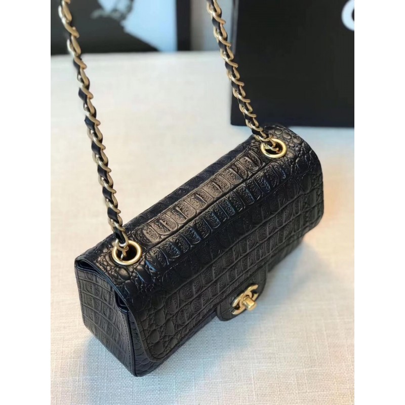 Replica Chanel Alligator Flap Classic Bag 1116