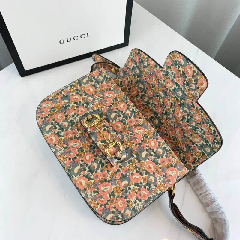 Replica Gucci Horsebit 1955 Liberty London Bag 602204