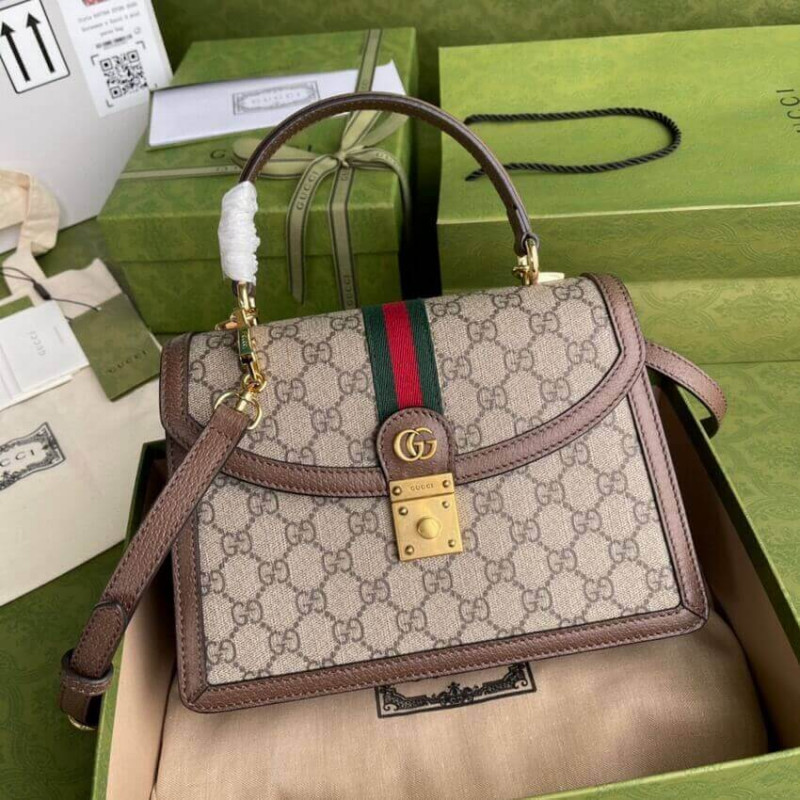 Replica Gucci Ophidia Small Top Handle Bag With Web 651055