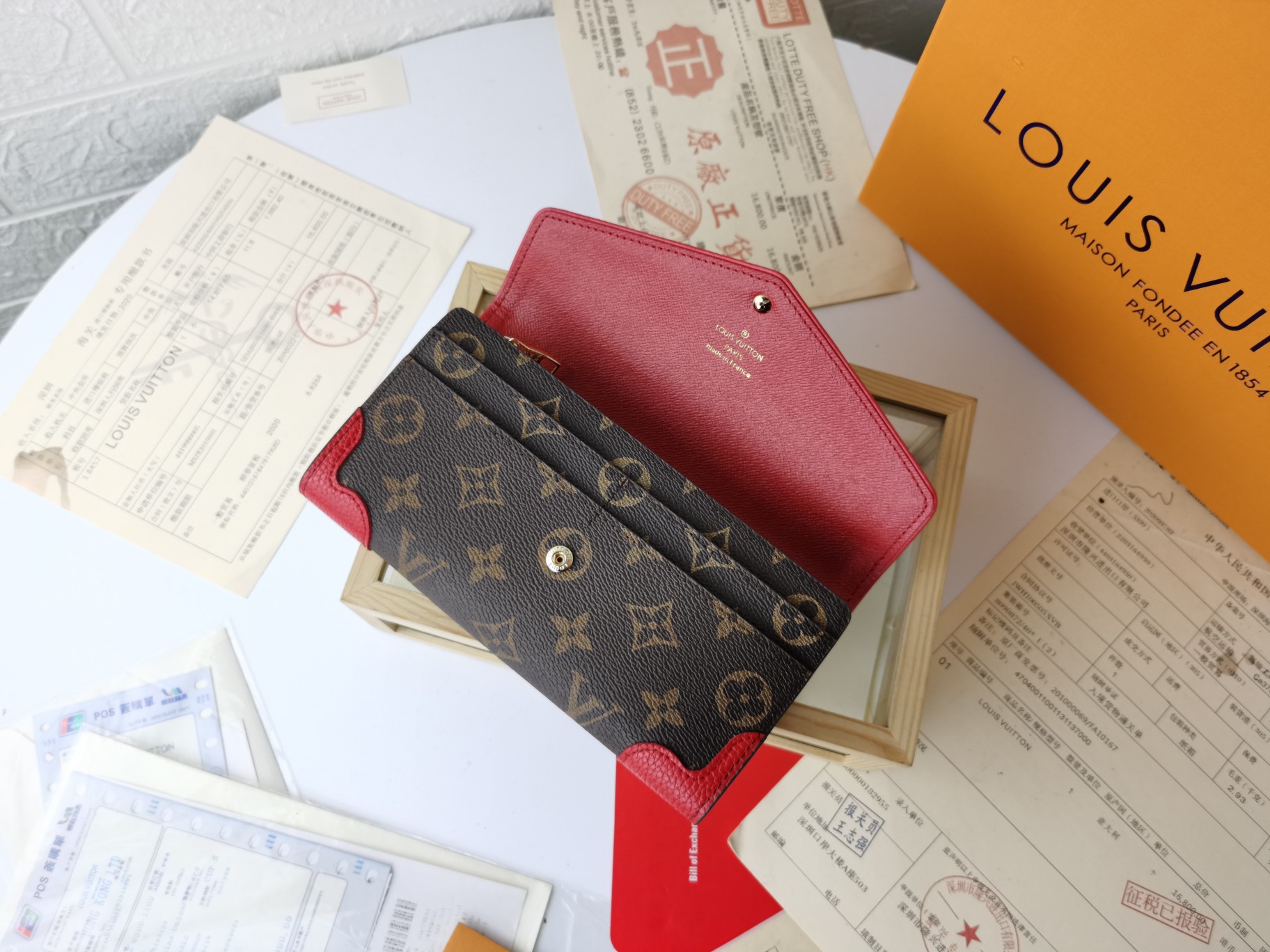Replica Louis Vuitton Sarah Wallet Retiro Long Wallet