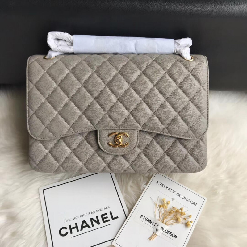 Replica Chanel Caviar Calfskin 30Cm Classic Flap Bag A01113