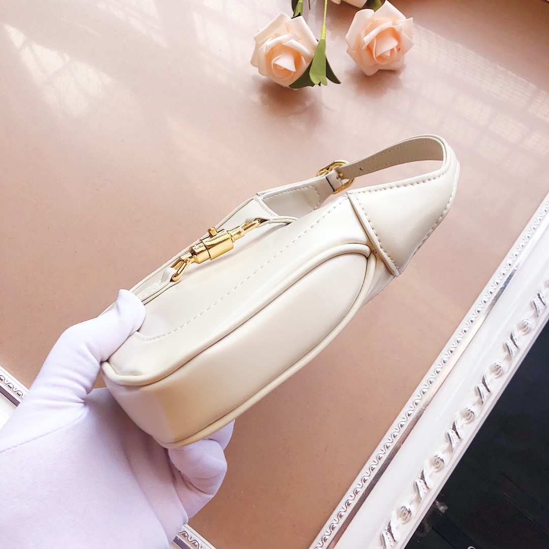 Replica Gucci Jackie 1961 Mini Shoulder Bag 637092 Black/White/Red