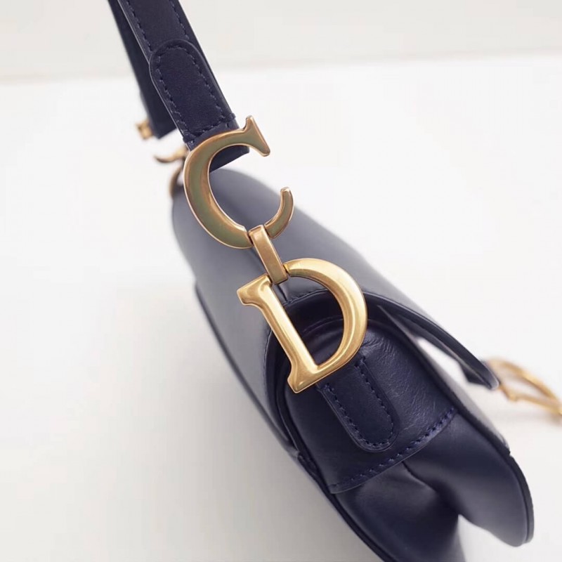 Replica Christian Dior Smooth Calfskin Mini Saddle Bag M0447