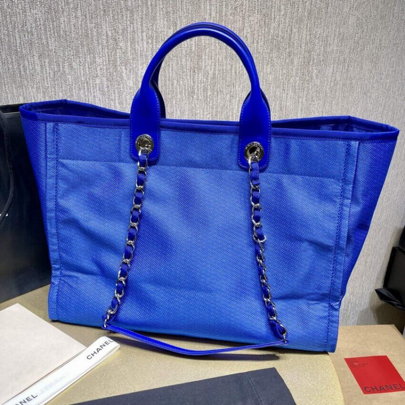 Replica Chanel 21S Deauville Blue Orange Large Shopping Bag A66941