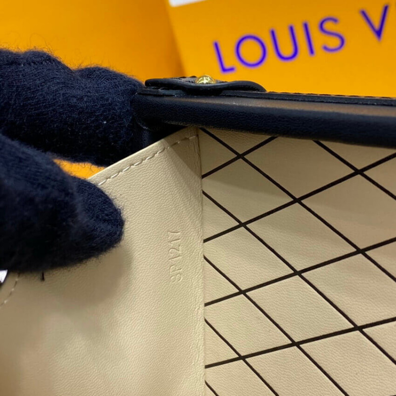 Replica Louis Vuitton Petite Malle Monogram Metal Bag M57817