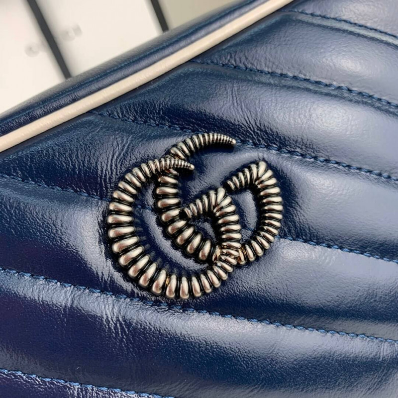 Replica Gucci Gg Marmont Matelasse Mini Bag 448065 Blue