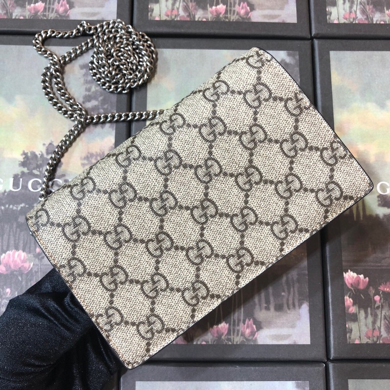 Replica Gucci Dionysus Leather Canvas Super Mini Bag