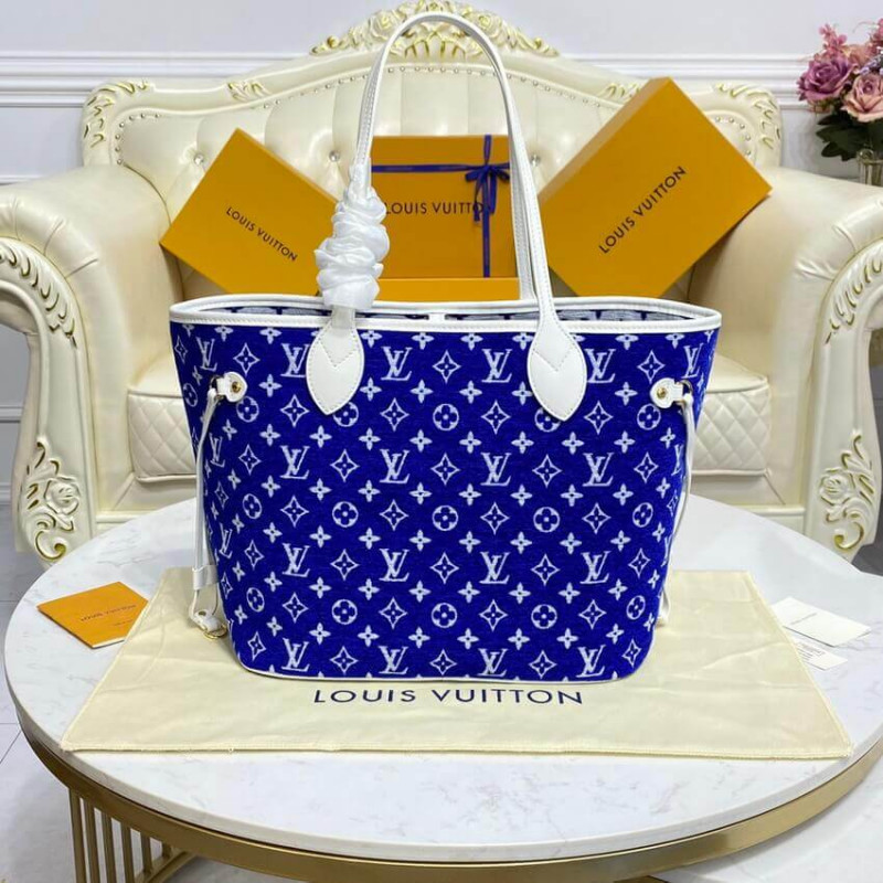 Replica Louis Vuitton Monogram Jacquard Velvet Neverfull Mm M46220