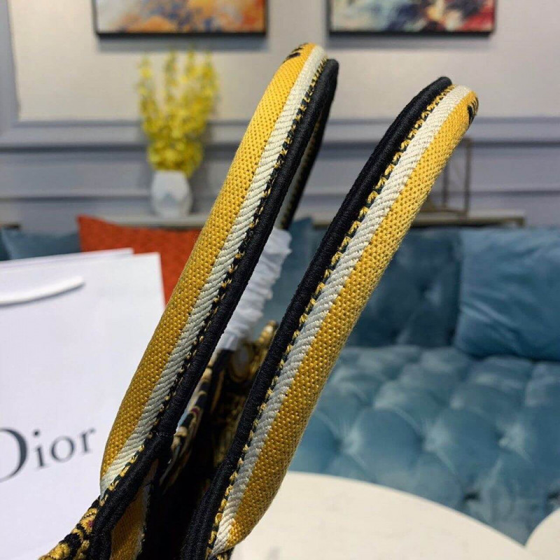 Replica Christian Dior Animals Monkey Embroidered Book Tote M1286 Brown