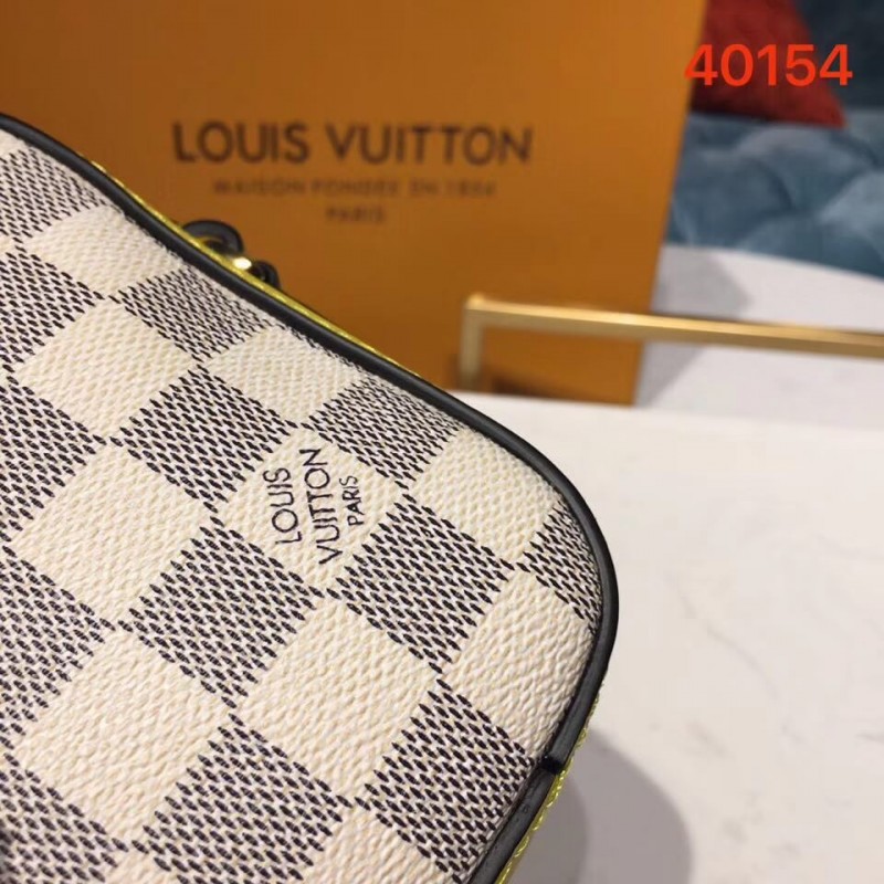 Replica Louis Vuitton Damier Azur Canvas Saintonge N40154