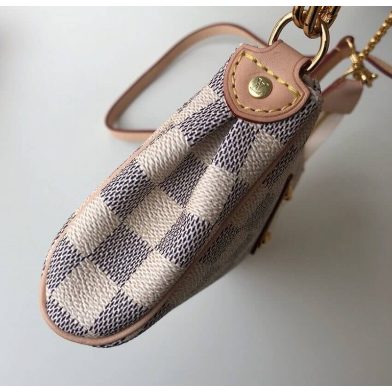 Replica Louis Vuitton Damier Azur Canvas Eva Clutch N55214