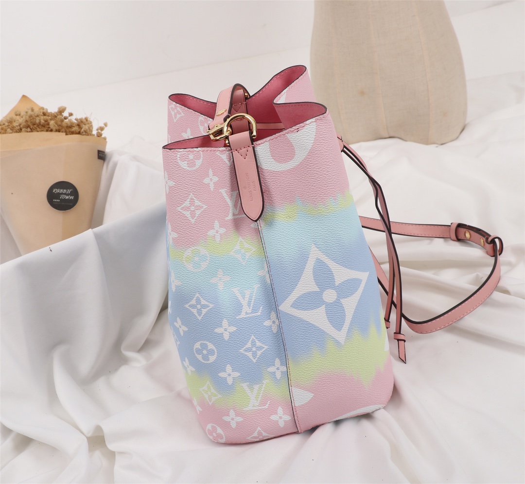 Replica Louis Vuitton Escale Neonoe Mm Pink/Blue/Red