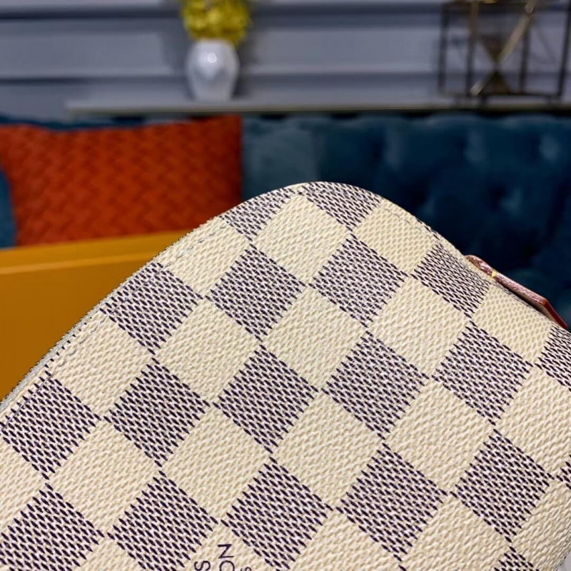 Replica Louis Vuitton Damier Azur Cosmetic Pouch N60024