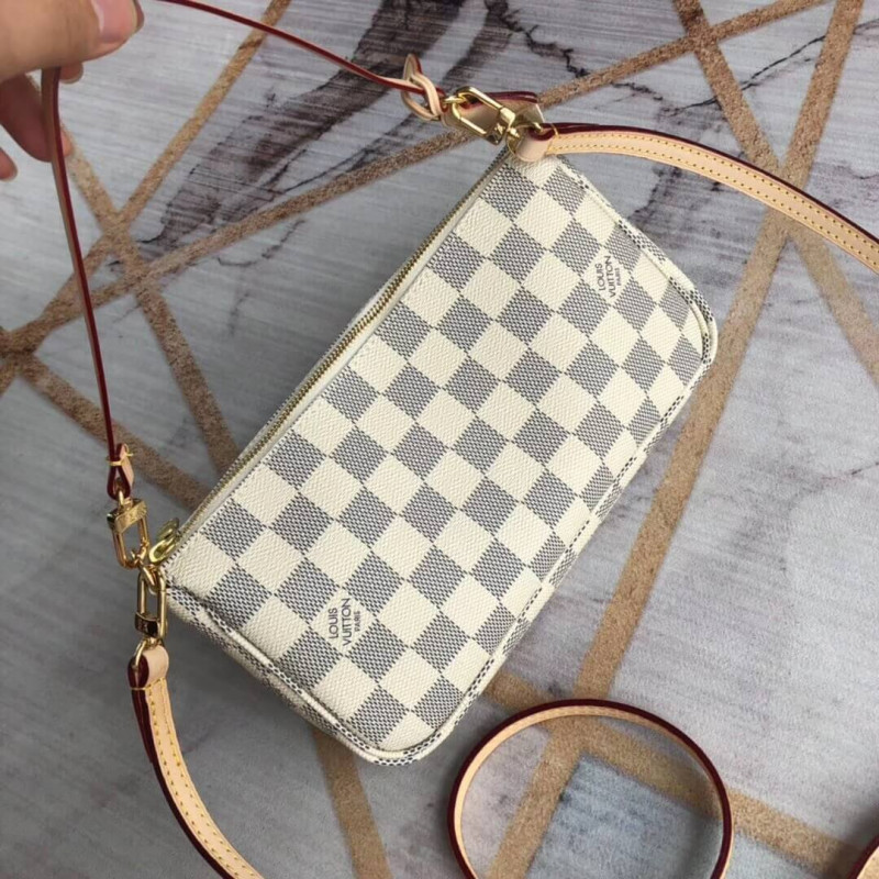Replica Louis Vuitton Damier Azur Canvas Pochette Accessoires N41207/N51986