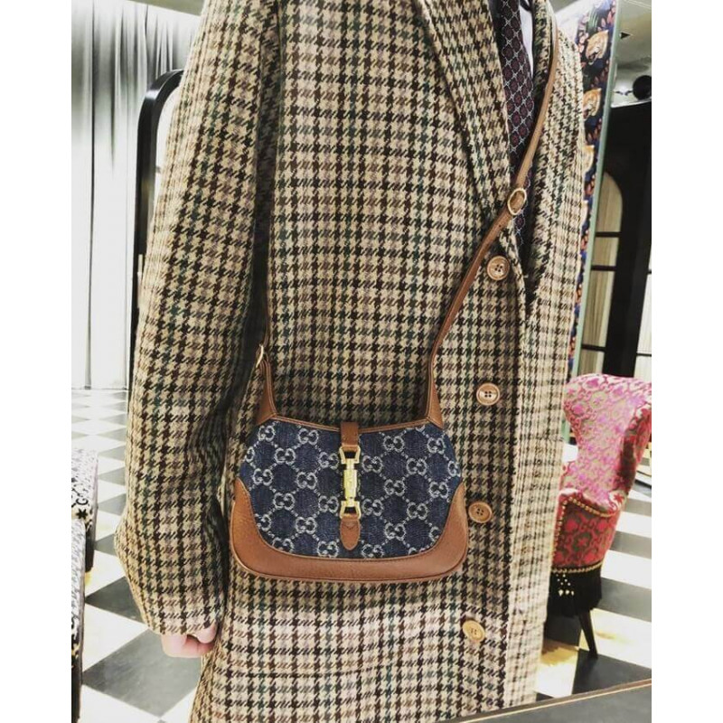 Replica Gucci Denim Jackie 1961 Mini Shoulder Bag 637092