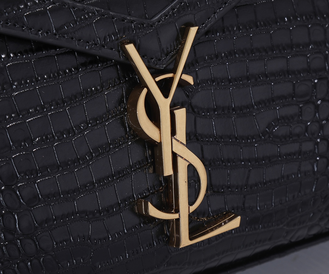 Replica Ysl Cassandra Crocodile Leather Mini Top Handle Bag