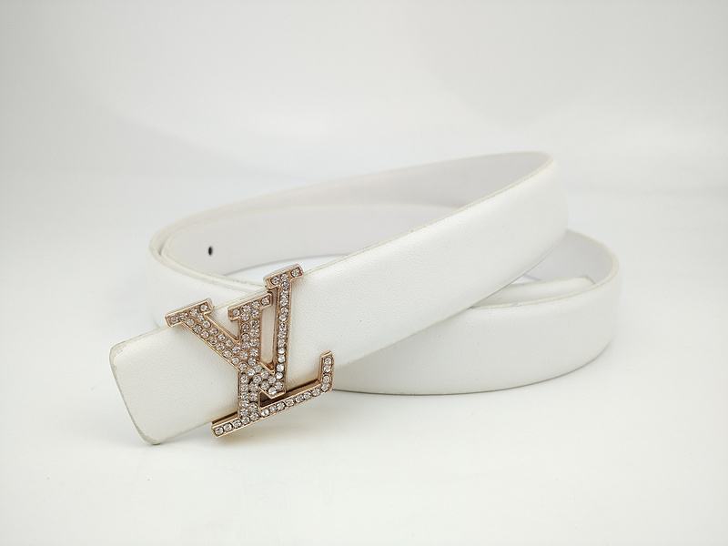 Replica Louis Vuitton Belt L190-75 25Mm White