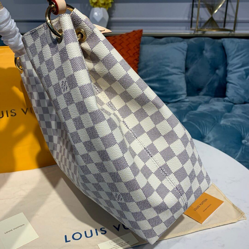 Replica Louis Vuitton Damier Azur Canvas Graceful Mm N42233