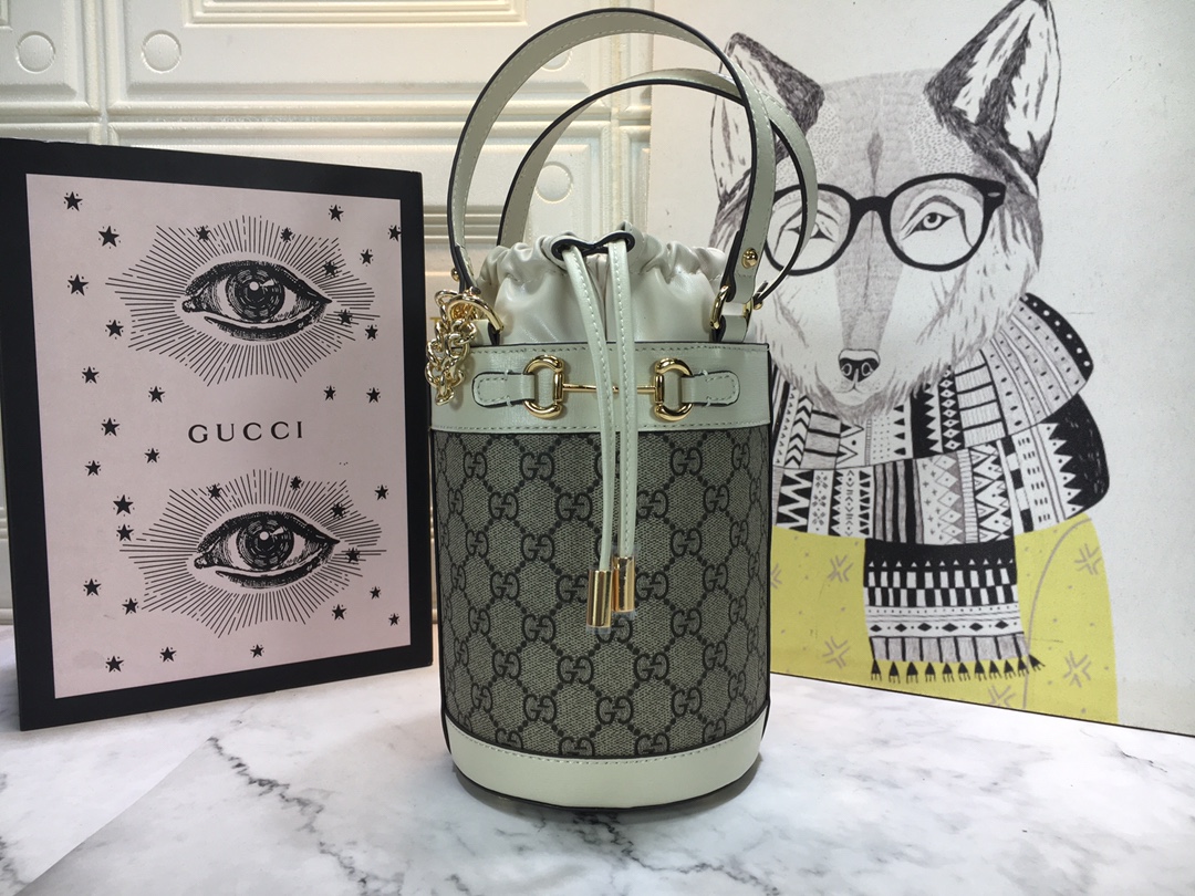 Replica Gucci Horsebit 1955 Small Bucket Bag 637115