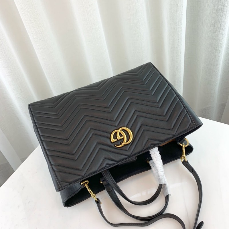 Replica Gucci Gg Marmont Medium Matelasse Top Handle Bag 443505