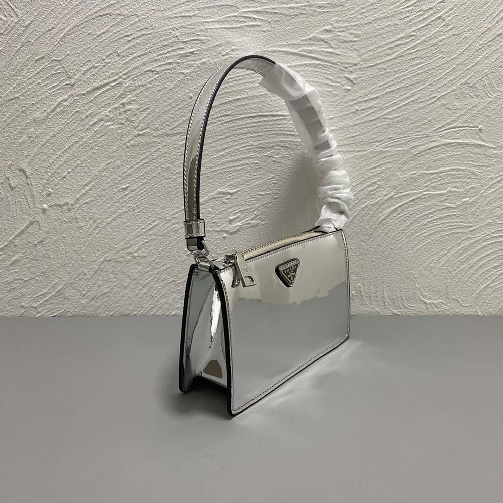 Replica Prada Brushed Leather Mini-Bag 1Bc155