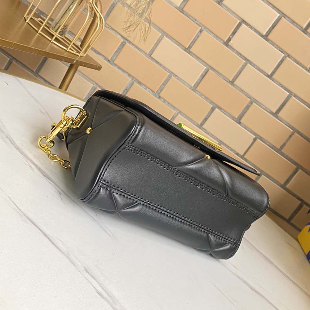 Replica Louis Vuitton Twist Pm- Black/Brown/White
