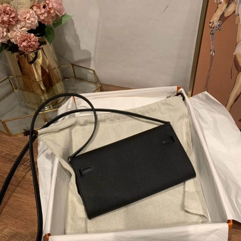 Replica Hermes Kelly Wallet To Go Woc 499041 Black