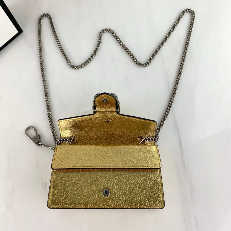 Replica Gucci Gold Dionysus Super Mini Bag 476432