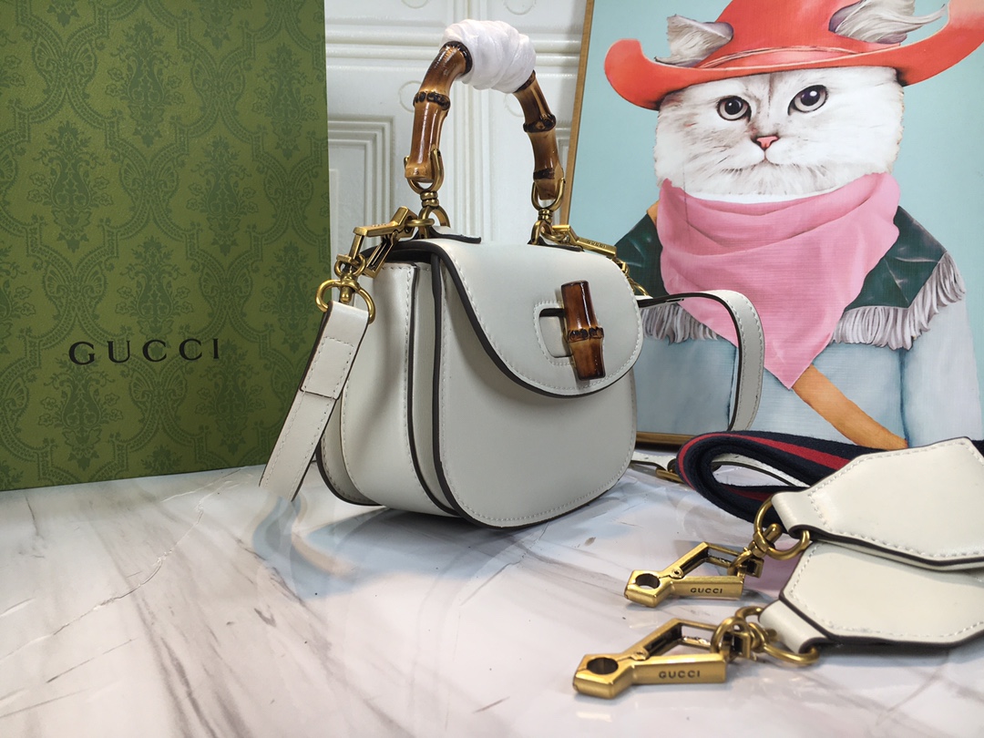 Replica Gucci Double G Bamboo 1947 Mini Top Handle Bag