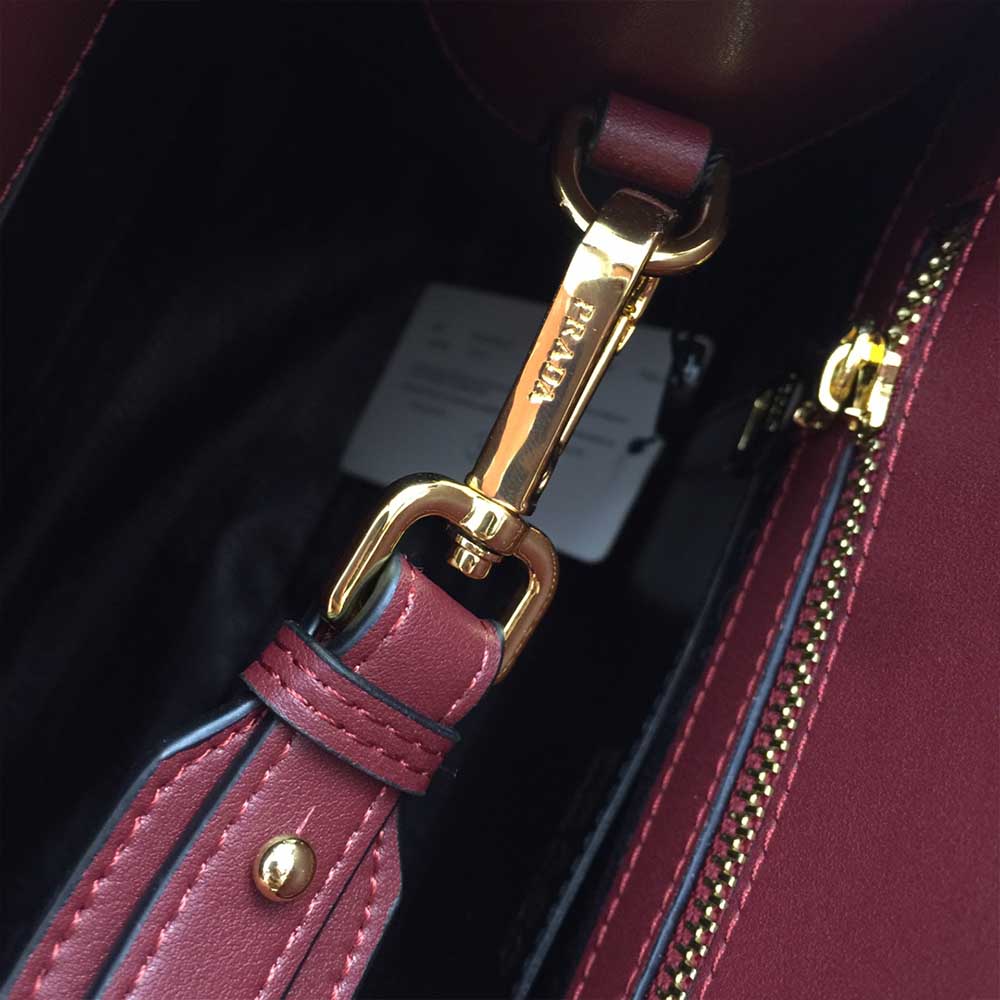 Replica Prada Medium Saffiano Leather Monochrome Bag 1Ba155(66158) Wine