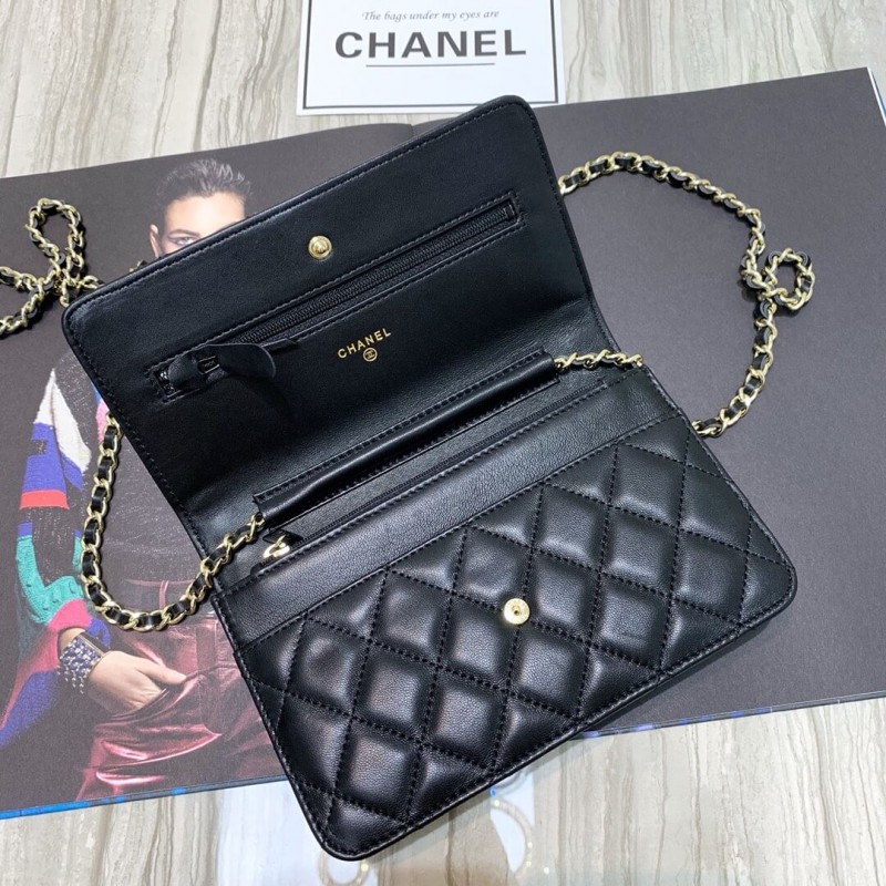 Replica Chanel Lambskin Chain Bag 86058