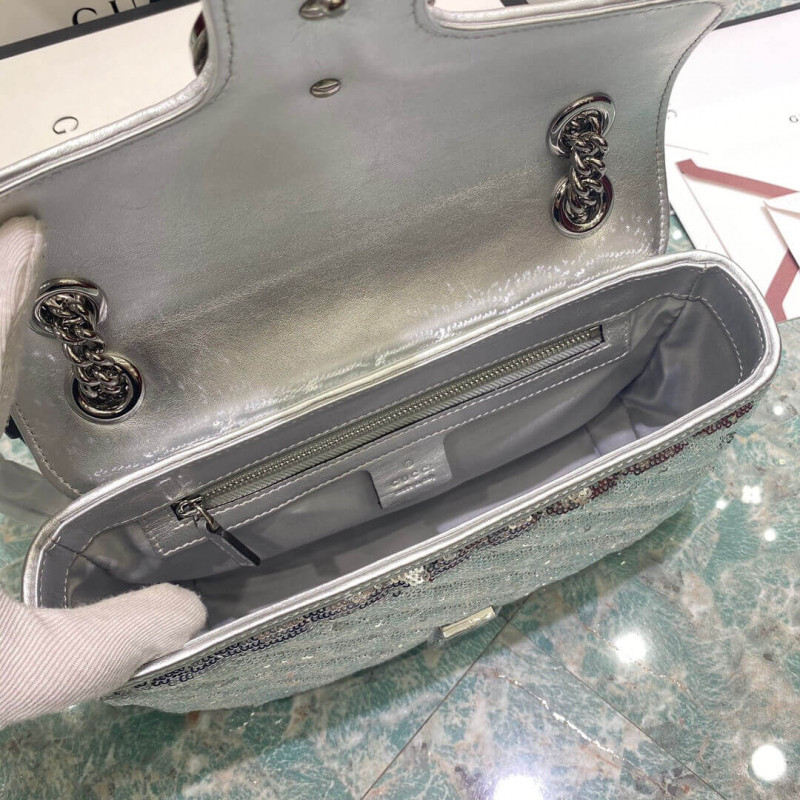 Replica Gucci Gg Marmont Small Sequin Shoulder Bag 443497