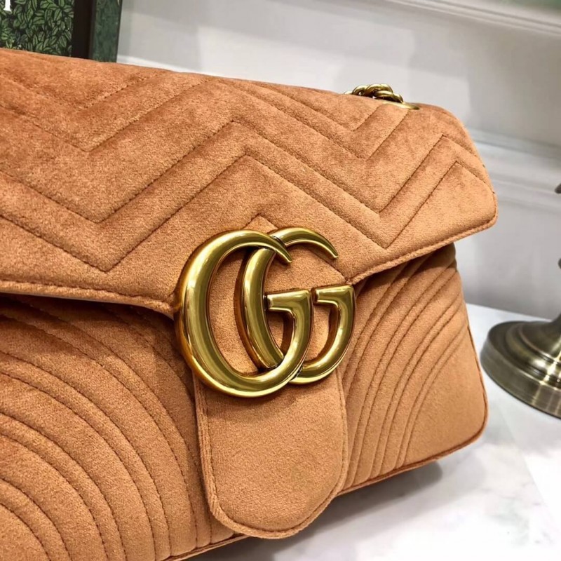 Replica Gucci Gg Marmont Medium Velvet Shoulder Bag 443496