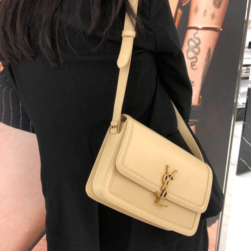 Replica Saint Laurent Ysl Solferino Medium Satchel In Box Leather 634305