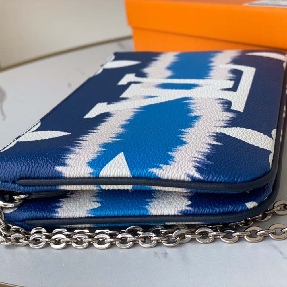 Replica Louis Vuitton Escale Double Zip Pochette M80787 Pink/Red/Blue