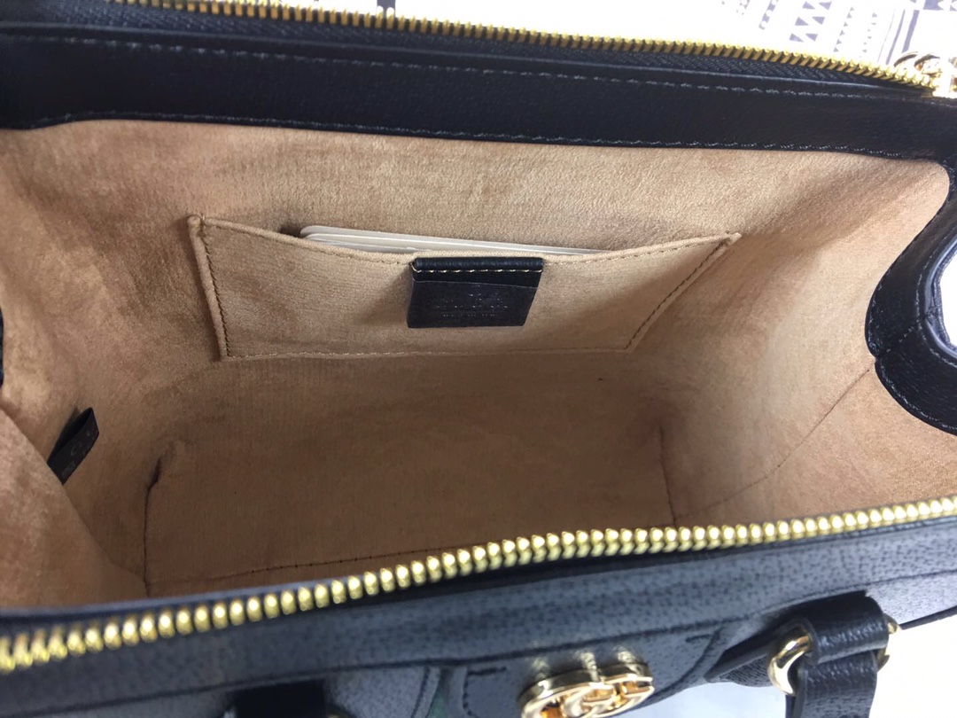 Replica Gucci Ophidia Small Tote Bag Black/White