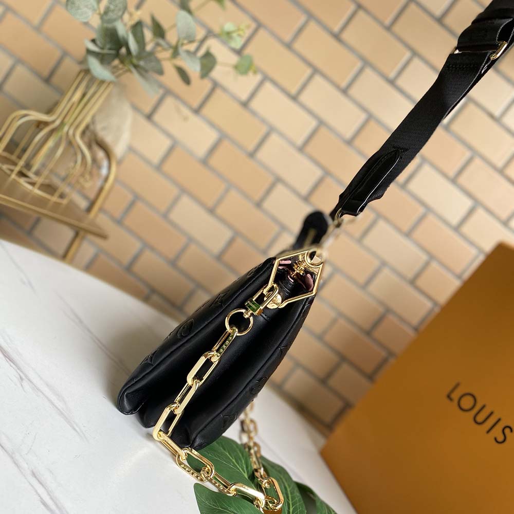 Replica Louis Vuitton Coussin Pm M57790 Black/White/Red