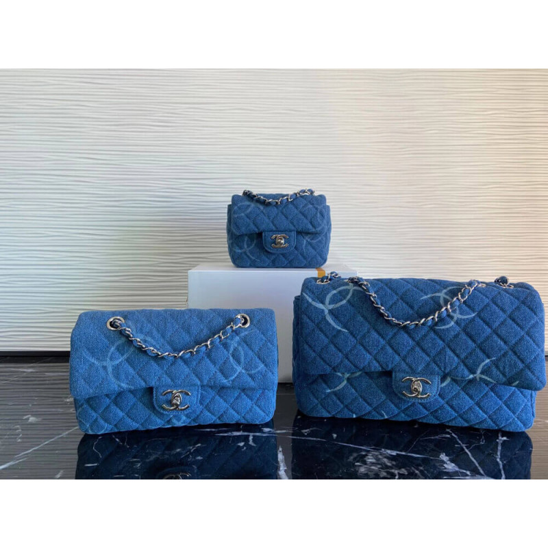 Replica Chanel Denim Classic Flap Mini Bag As2070