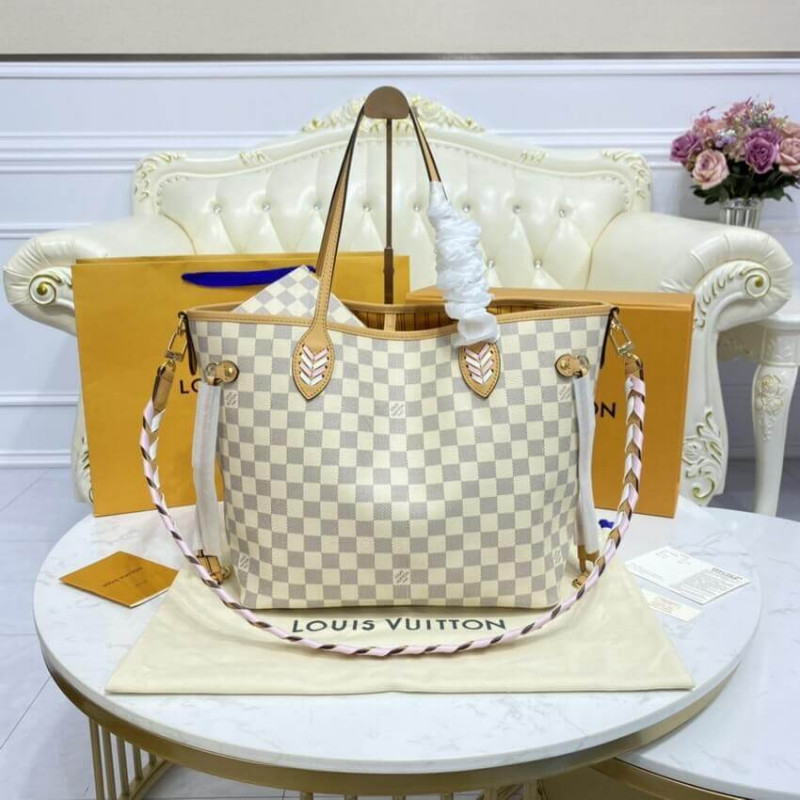 Replica Louis Vuitton Damier Azur Neverfull Mm N50047