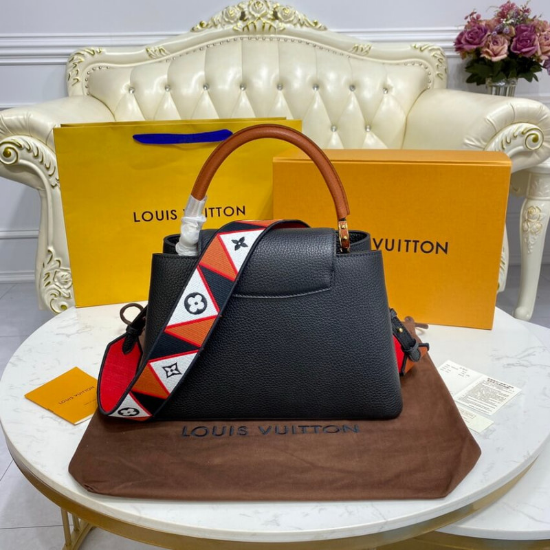 Replica Louis Vuitton Capucines Mm M59020 Noir/Rouge