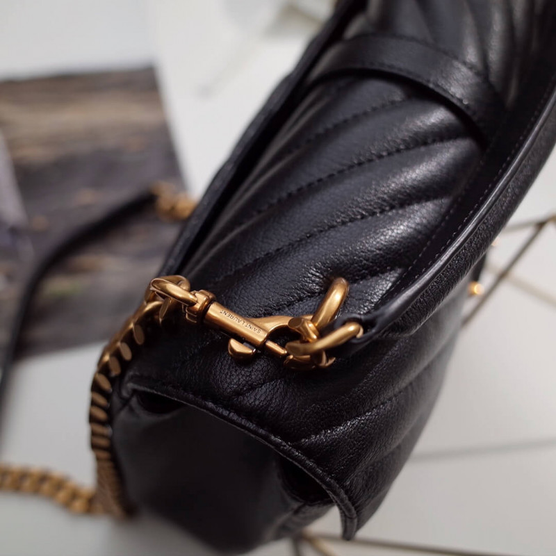 Replica Saint Laurent Medium College Bag 392737 Black