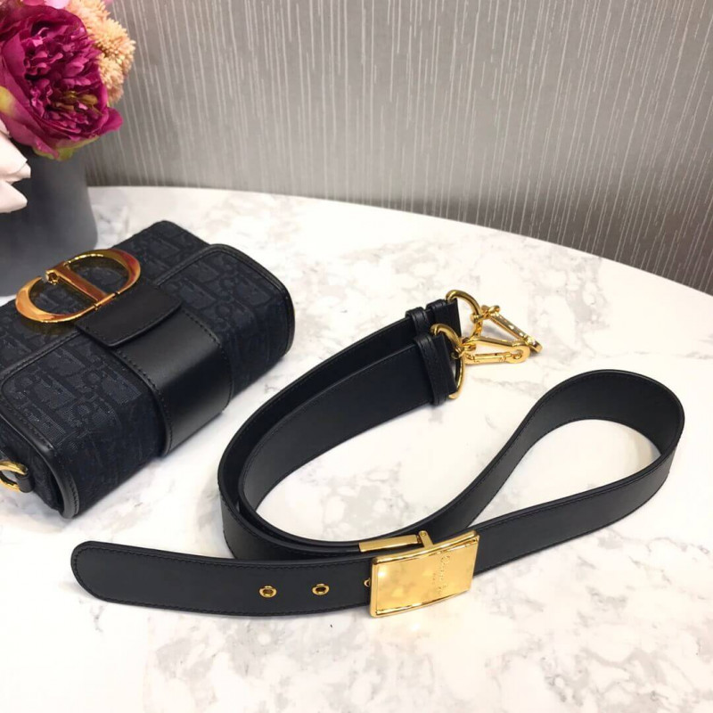 Replica Christian Dior 30 Montaigne Box Bag Oblique Jacquard M9204