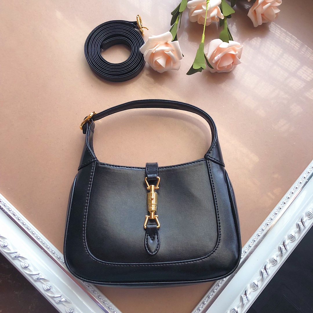 Replica Gucci Jackie 1961 Mini Shoulder Bag 637092 Black/White/Red