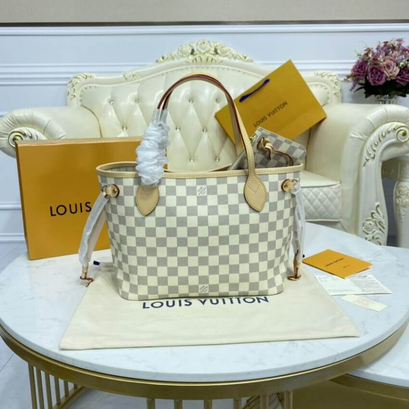 Replica Louis Vuitton Damier Azur Neverfull Pm N41362