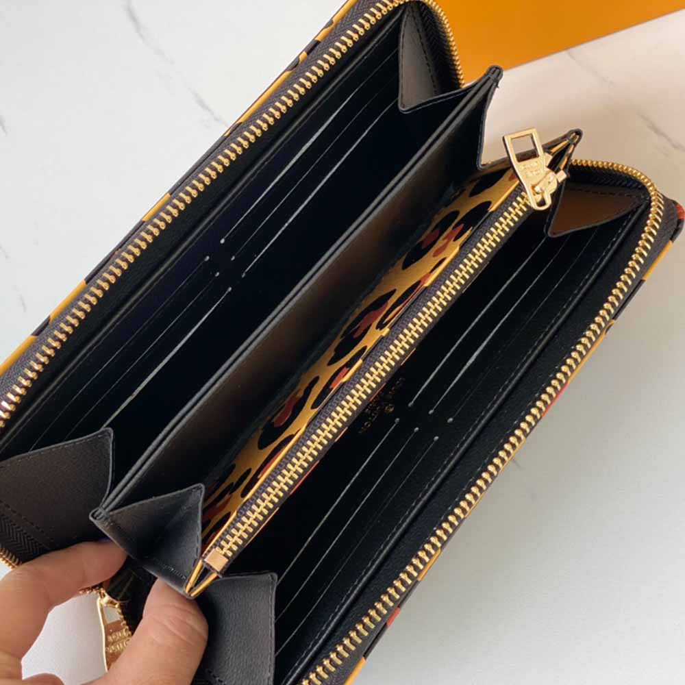 Replica Louis Vuitton Leopard Zippy Wallet M80685