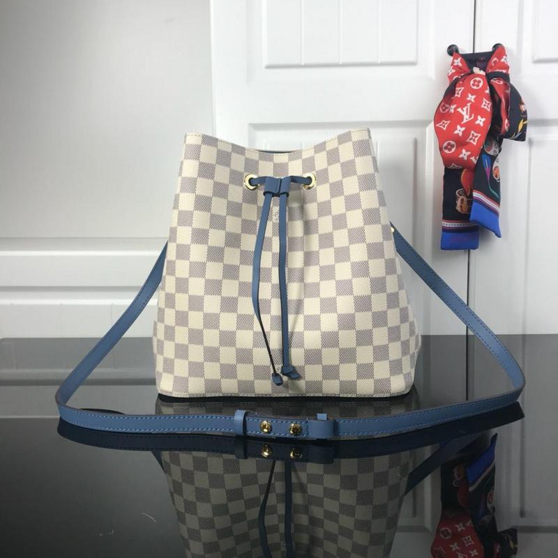 Replica Louis Vuitton Neonoe Mm M44022 White Plaid